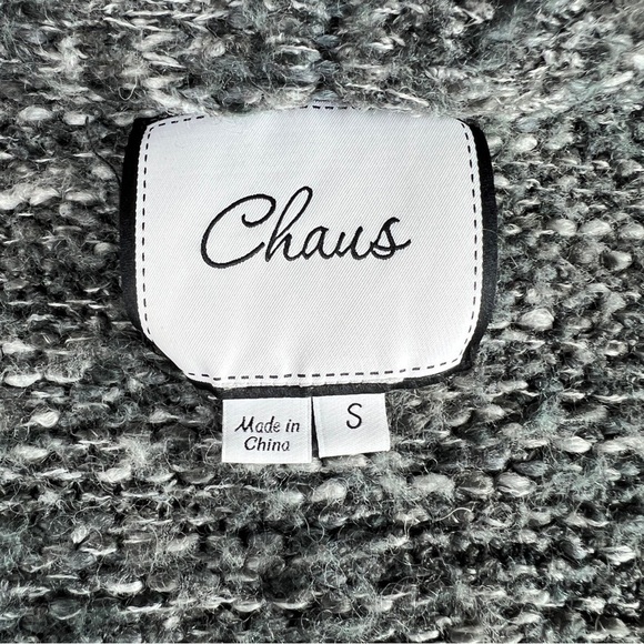 Chaus Gray Knit Cardigan Sweater - Picture 8 of 14